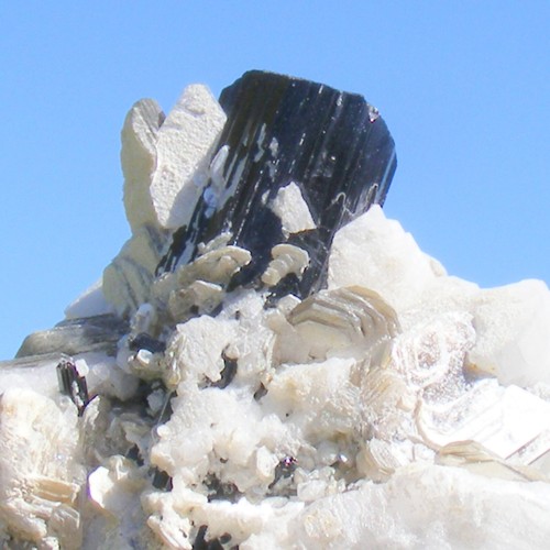 Turmalina Schorl Cristales Moscovita Mica Stilbite Afganistán XL Espécimen 15 cm - Imagen 14 de 15