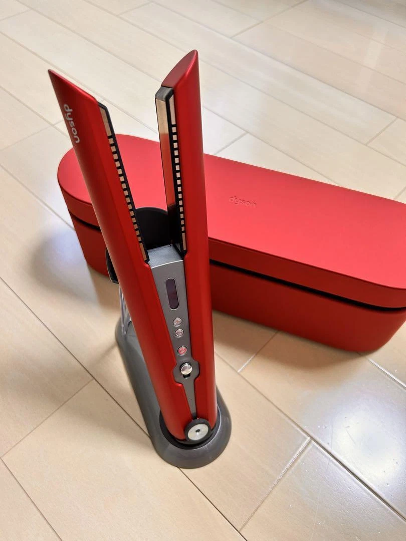 Dyson Corrale Red / Bright Nickel Storage Box with Pouch From Japan
