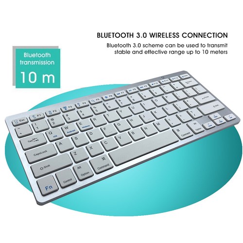 Ultra Compact Slim Wireless Bluetooth Keyboard for iOS, Android, Windows and Mac - Picture 4 of 11