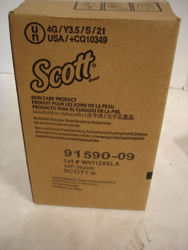 CASE 2 Bottles Scott Pro Moisturizing Antimicrobial Foam Hand 1200 ml 91590-09 - Picture 3 of 3
