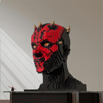Star Wars Darth Maul Büste Baufiguren Riesen MOC Bausteine Statue Set