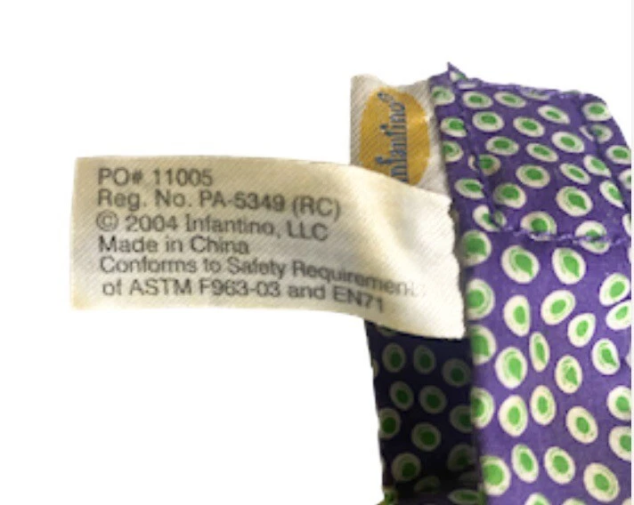 Infantino 2004 peluche pato sonajero bebé con muñeca accesorio portabebés Foto 4 de 4