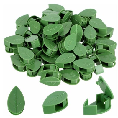 60x Plant Climbing Wall Fixture Clips Hook Adhesive Sticker Fixer Invisible C157