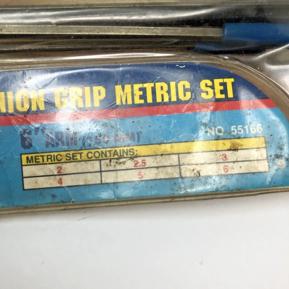 Vintage 6 Pcs Eklind No 55166 Hex T-Key Allen Wrench Set Metric 2 to 6 mm (USA) - Image 4 of 4