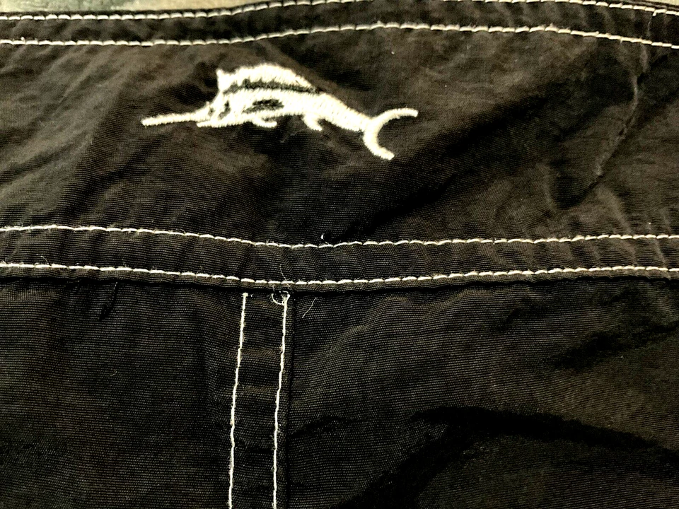 Bañador Tommy Bahama negro cargo bolsillo cordón para hombre talla XL Foto 2 de 4