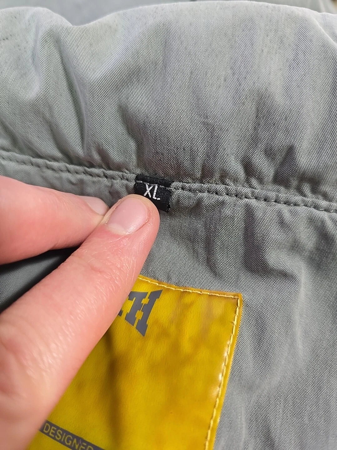 Planet Earth Jacket XL Skateboard Ski Net Lined Green Gray Hidden Hood Full Zip - product detail image 19