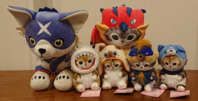 mofusand × MONSTER HUNTER ぬいぐるみ Set of 6 Mofusand x Monster Hunter Plush Stuffed Toy 2022 Complete