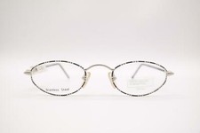Benetton UCB A97-47M Black Silver Oval Glasses Eyeglass Frame New