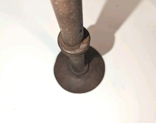 Wrought Iron Handforged Candle Stand Pad Feet Vintage Unmarked Ex - Picture 5 of 6