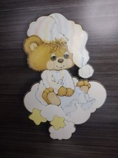 Vintage Morgan Inc Teddy Beddy Bear Nursery Decor Wall Hanging Plaque