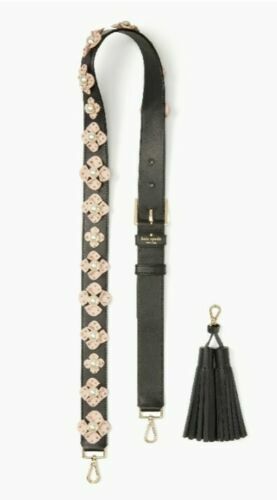 NWT Original KATE SPADE Glitter Bow Leather Belt KS2100663C 3/4\