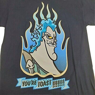 Vintage Disney Villains Hercules Hades t shirt Large You're Toast Men's  Movie