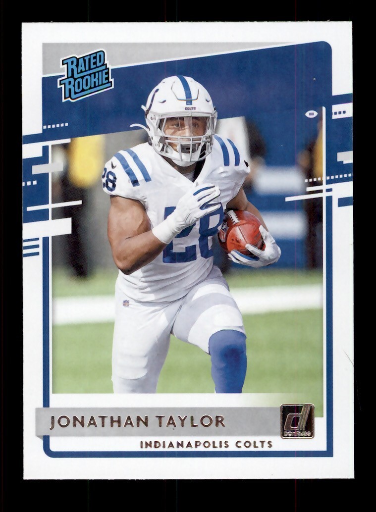 2020 DONRUSS #317 JONATHAN TAYLOR RATED ROOKIE RC INDIANAPOLIS COLTS