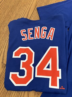 NIKE YOUTH NEW YORK METS KODAI SENGA #34 T SHIRT SIZE XL 18
