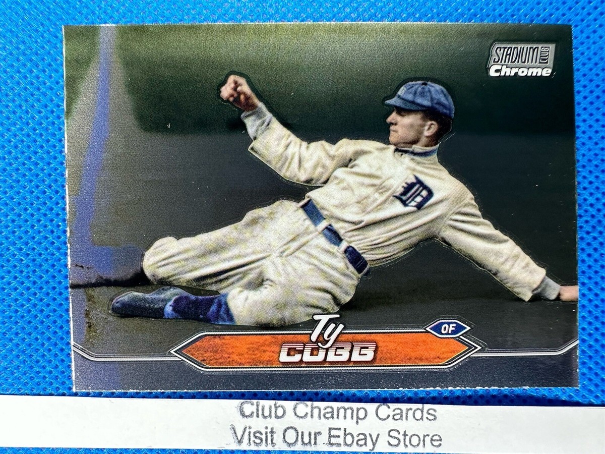 2024 #166 Ty Cobb Topps Stadium Club Chrome Baseball Tigers | eBay