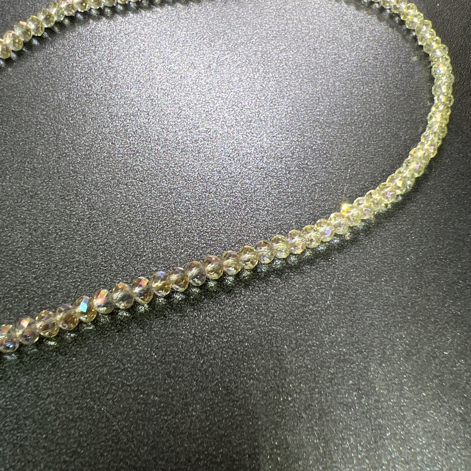 Green Beaded Statement Necklace Layered Aurora Bo… - image 13