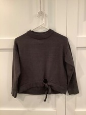 Zara Knitwear Girls Fancy Winter Collection Charcoal Sweater Size 11/12