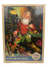 Cobble Hill Santas Cats And Dogs 500 Piece Puzzle