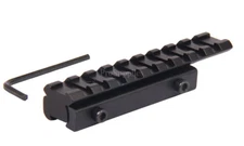 Scope Adapter Rail Mount 22 Crossbow 3/8" Dovetail to 7/8" Weaver /w Stop Pin