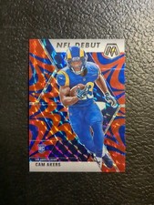 2020 Panini Mosaic Cam Akers Mosaic Red Prizm NFL Debut Rookie Card #221 RB. rookie card picture