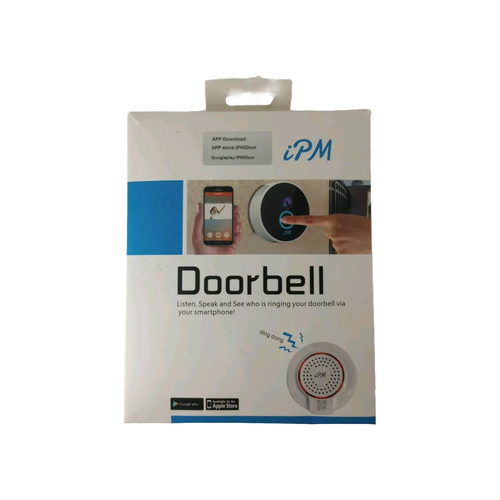 Video Doorbell Security Camera Smart WiFi ipm/ IOS Android/Apple NEW Bluetooth-image
