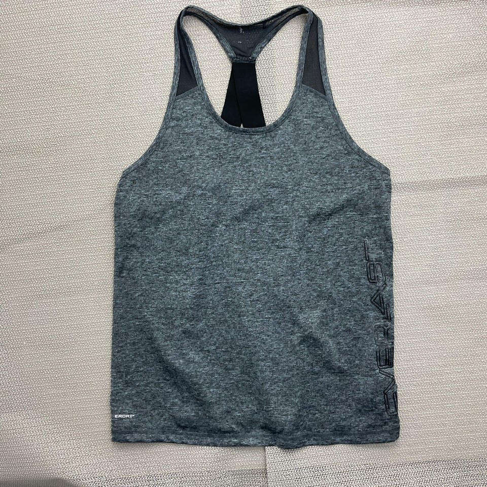 Everlast Top Women Size  10 Grey Tank Activewear Sleeveless Marle 950