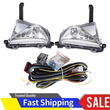 For 2016 2017 2018 Toyota Prius Bumper Driving LED Fog Lights Signal Lamp Chrome