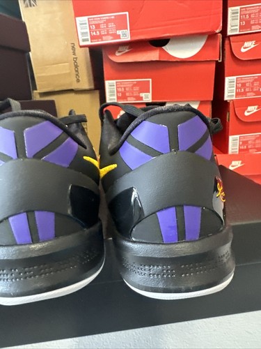 Nike Kobe 8 Protro 'Lakers Away' Men's Size 7 Black Basketball Shoes HF9550-100 - Picture 6 of 7