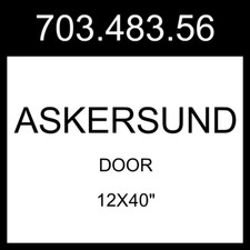 IKEA ASKERSUND Door Light Ash Effect 12x40" 703.483.56