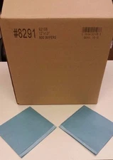 Du-Pont Blue Sontara Quarter Folded, Flat Pack, 12" X 13", Blue, 800 sheets/cs.