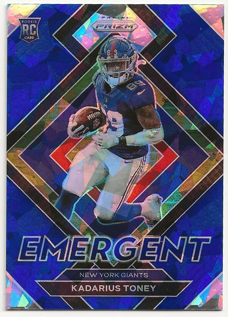 2021 Panini Prizm Blue Ice Emergent Kadarius Toney 31/99 Rookie #E-12