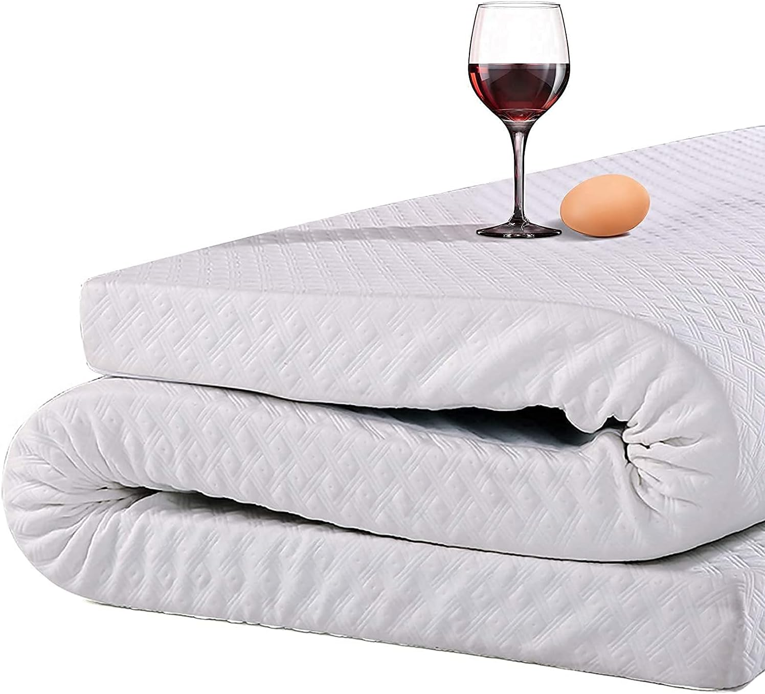 3 Inch Cooling Gel Memory Foam Mattress Topper Twin Size, with Removable Soft Co
