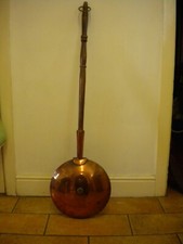 ANTIQUE/VINTAGE UNUSUAL WATER FILLED COPPER WARMING PAN-OFFERS- COLLECTION