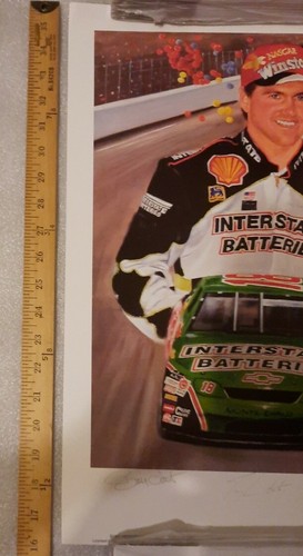 Terry & Bobby Labonte Autograph Lithograph By Jeanne Barnes - Limited to 500 - Picture 4 of 6