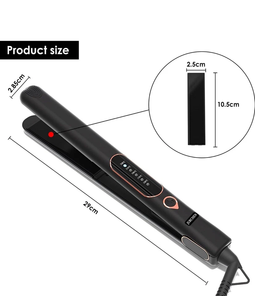 2in1 Hair Straighteners Ceramic Plates Straightener Curler Salon - professional - Image 3 of 4