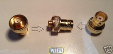 FULLY GOLD PLATED SMA Female Jack to BNC Female plug RF Adapter RF Connector USA
