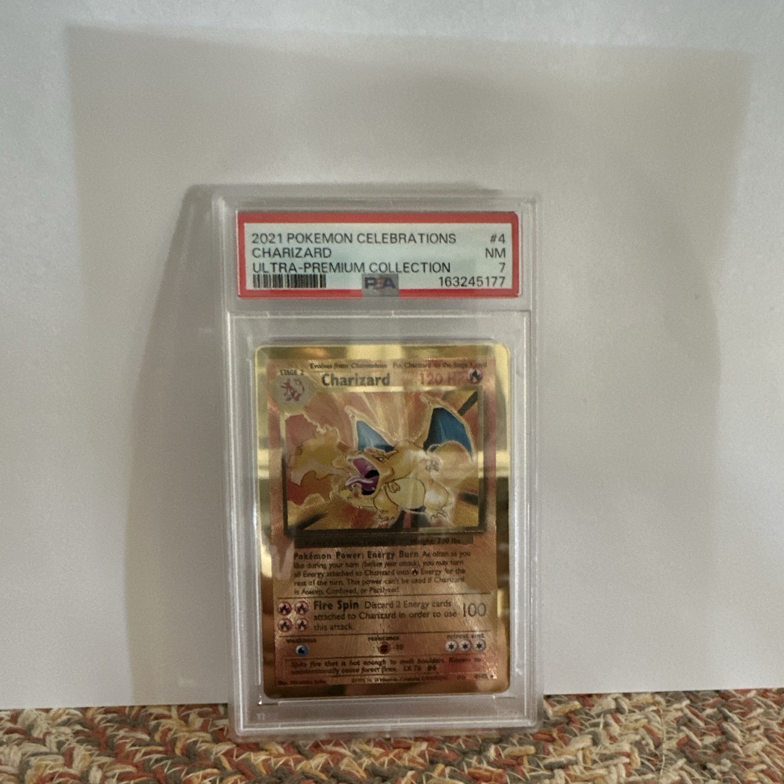 Charizard PSA 7 2021 Pokemon TCG Celebrations #4 Holo EN Pokemon Card view 1