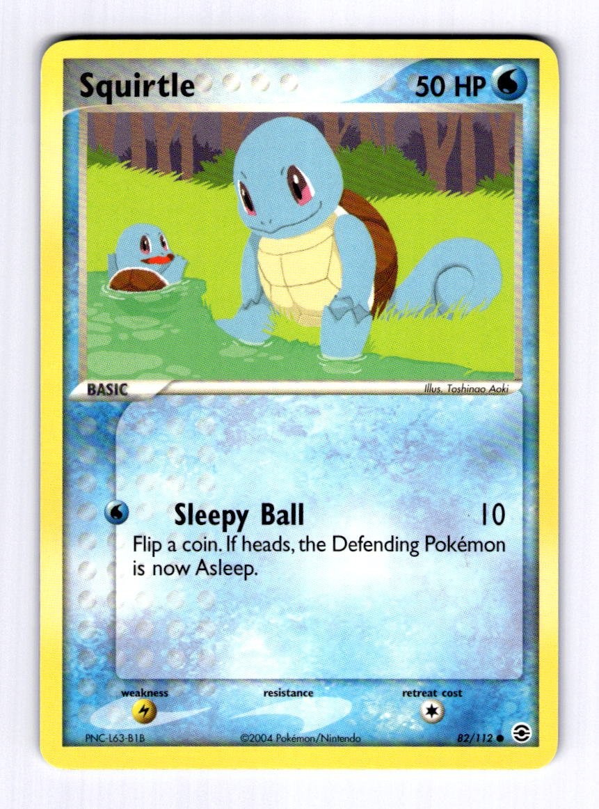 Squirtle - 082/112 FireRed & LeafGreen #82 (2004) Common NM Pokemon
