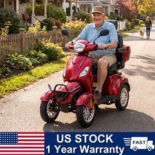 800W All Terrain Heavy Duty Senior Mobility Scooters 500lbs 31 miles 60V/20Ah