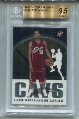 2003 Topps Pristine Lebron James Rookie Card BGS 9.5 Gem Mint All 9.5 Subs