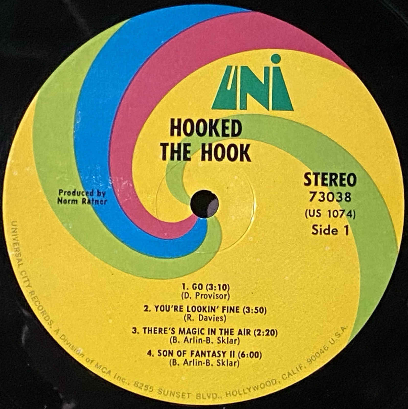 The Hook-Hooked 1968 UNI LP Hard Psychedelic Blues Rock