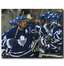 Bryan McCabe Toronto Maple Leafs Autographed Bench 8x10 Photo NO TARIFFS