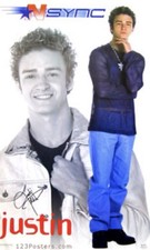 Vintage SEALED JUSTIN TIMBERLAKE NSYNC Poster - 2000 - MINT, Still in plastic!