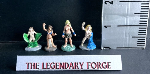 Ral Partha Dungeons & Dragons Women Slave Naked painted Miniature Set Ultra Rare