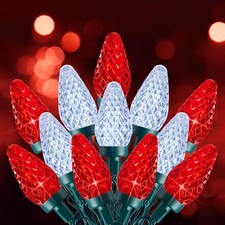 C9 Christmas Lights Outdoor 100FT 150 LED Connectable String Lights 8 Modes