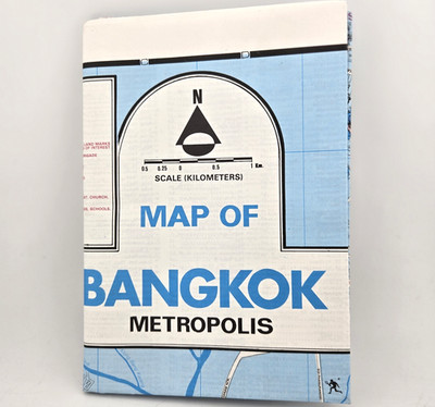 Map of Bangkok Metropolis 75 x 100 Cm - Bus Routes, Index to Streets, Tours