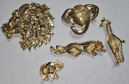 #46 Brooch/ Pin Lot, Animals Vintage To Modern Costume Jewelry