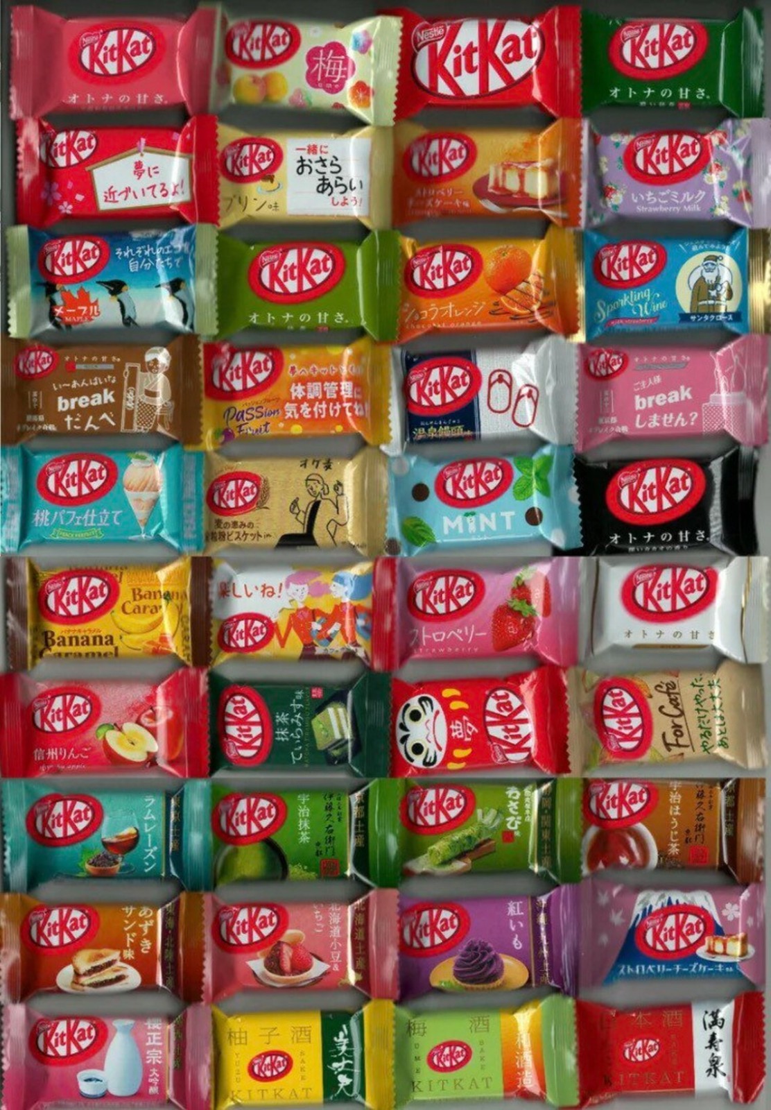 Japanese Kit Kat Candy Bars 10 Piece Lot No Duplicates Limited Flavors Imported