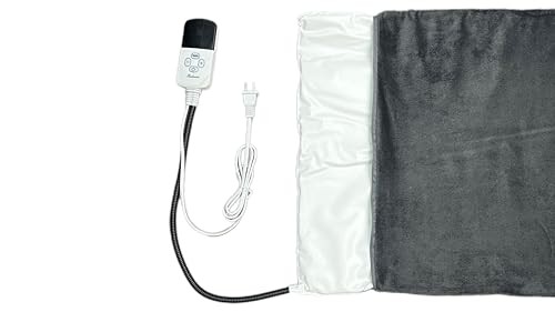 Pet Heating pad for Dogs，9 Adjustable Temperature Control Heated Dog Bed 