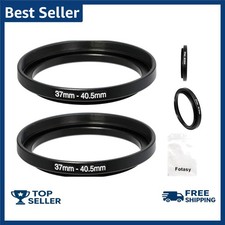 2 Pcs 37-40.5MM Step-Up Ring Adapter, 37mm to 40.5mm Step Up Filter Ring, 37m...
